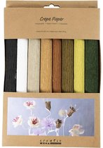 Creativ Company crêpepapier knutselmateriaal 8 vel multicolor decoratie.