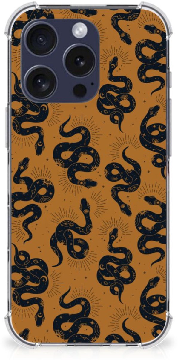 Back Cover voor Case Anti-shock voor iPhone 16 Pro Max Snakes