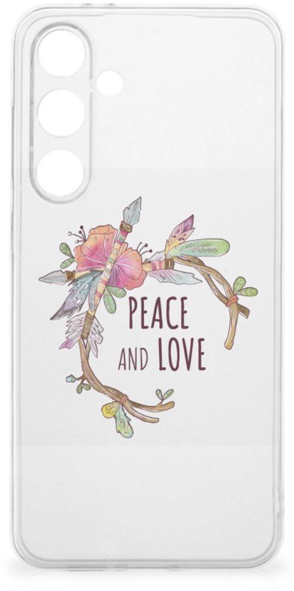 Samsung Galaxy S24 FE Telefoonhoesje met Naam Boho Text