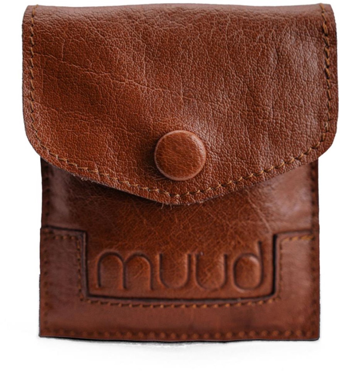 MUUD Bergen. Handgemaakt leren etuit voor handwerkaccessoires 9.5x8cm