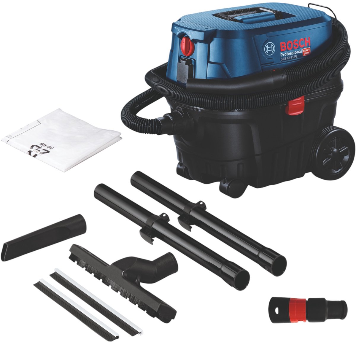 BOSCH GAS 12-25 PL alleszuiger L-klasse 1250W (NL LUX - zonder penaarde) - 060197C100