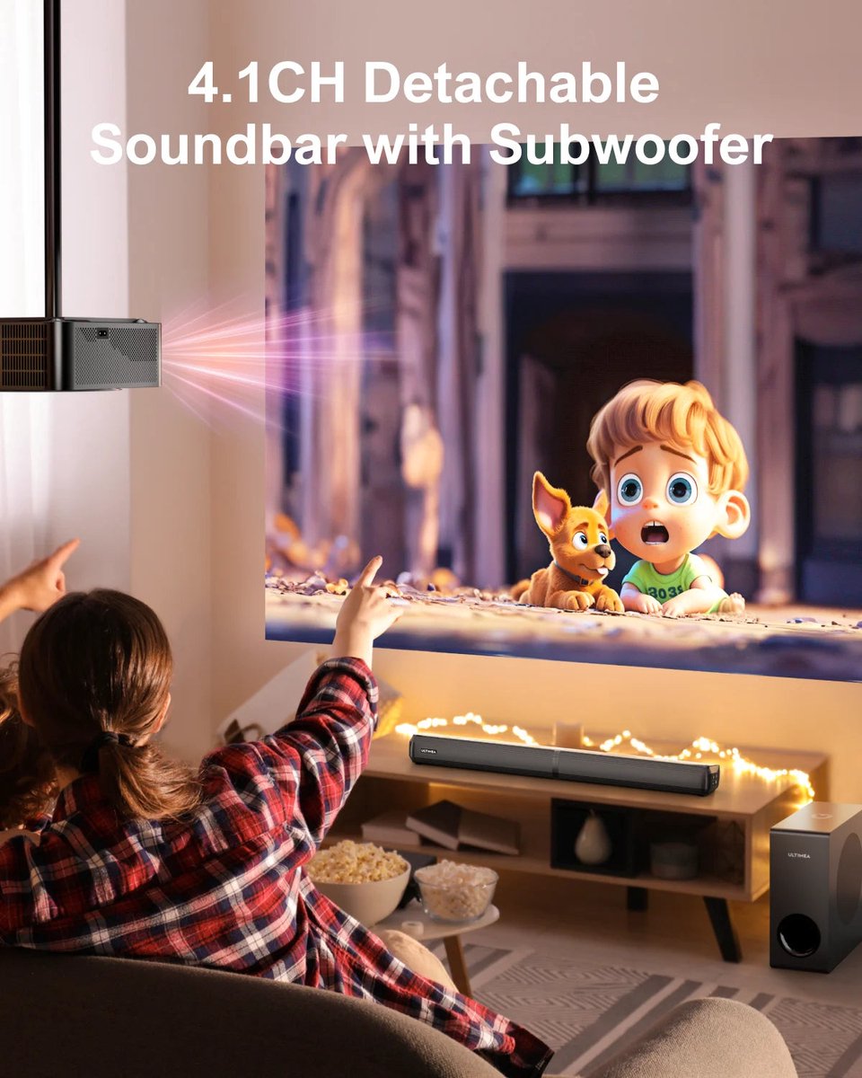 Soundbar 4.1ch Soundbar voor TV met Bluetooth 5.3 - Zwart - afbeelding 2