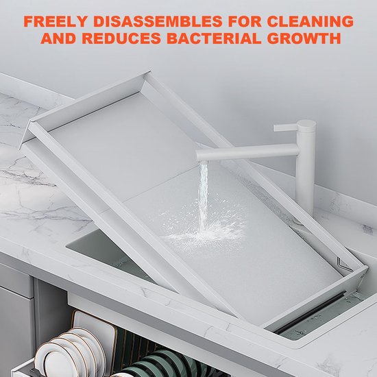 Organisateur de tiroir coulissant TheLau ® pour une utilisation optimale de l'espace des armoires de cuisine avec des dimensions flexibles et un système de glissement silencieux