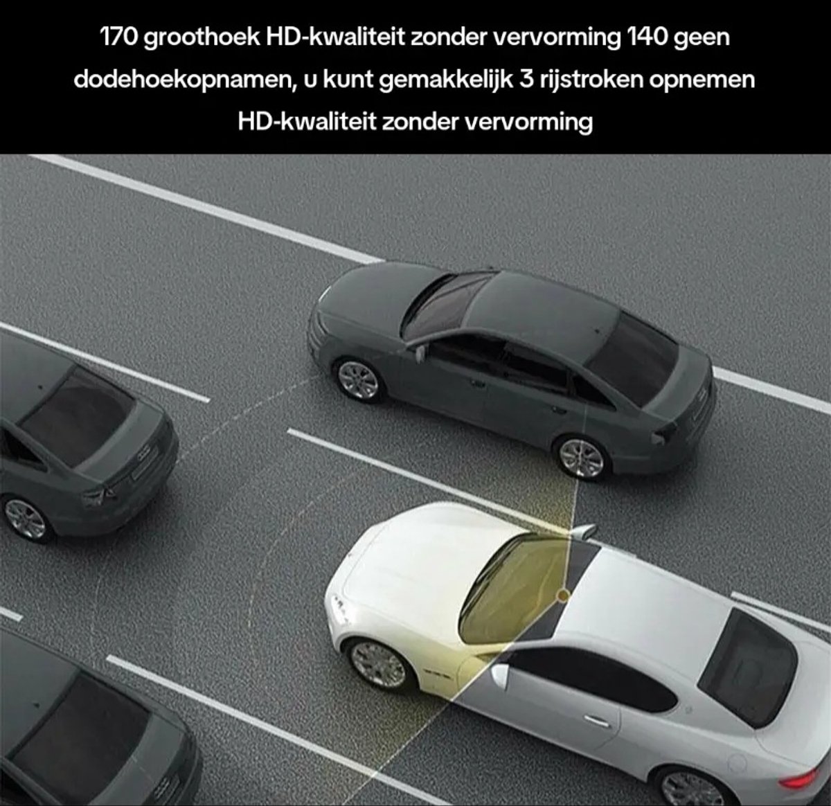 Gabrys® Dashcam voor auto - 4K HD - 1080P - 2" HD scherm - Looprecording - Full HD - Emergency - noodgeval - Nachtzicht - Incl 32GB SD-kaart – foto 8