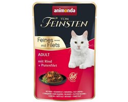 Animonda Katten portiezakje van de fijnste Adult 1x85g - rund + kalkoen