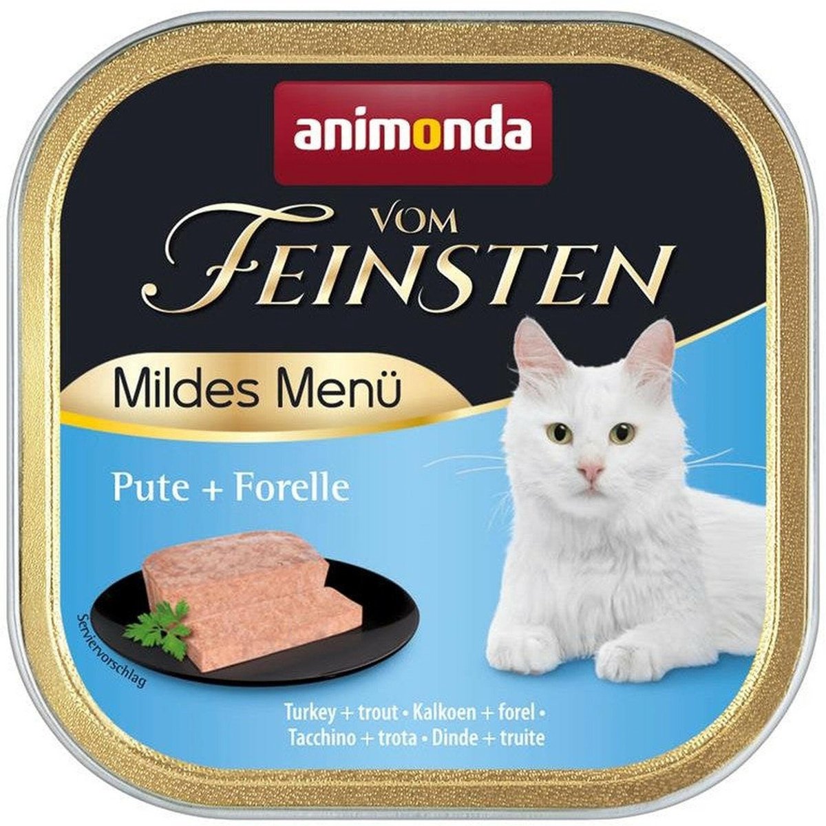 Animonda Animonda Cat Vom Feinsten Mild Menu 32x100g - Kalkoen & Forel