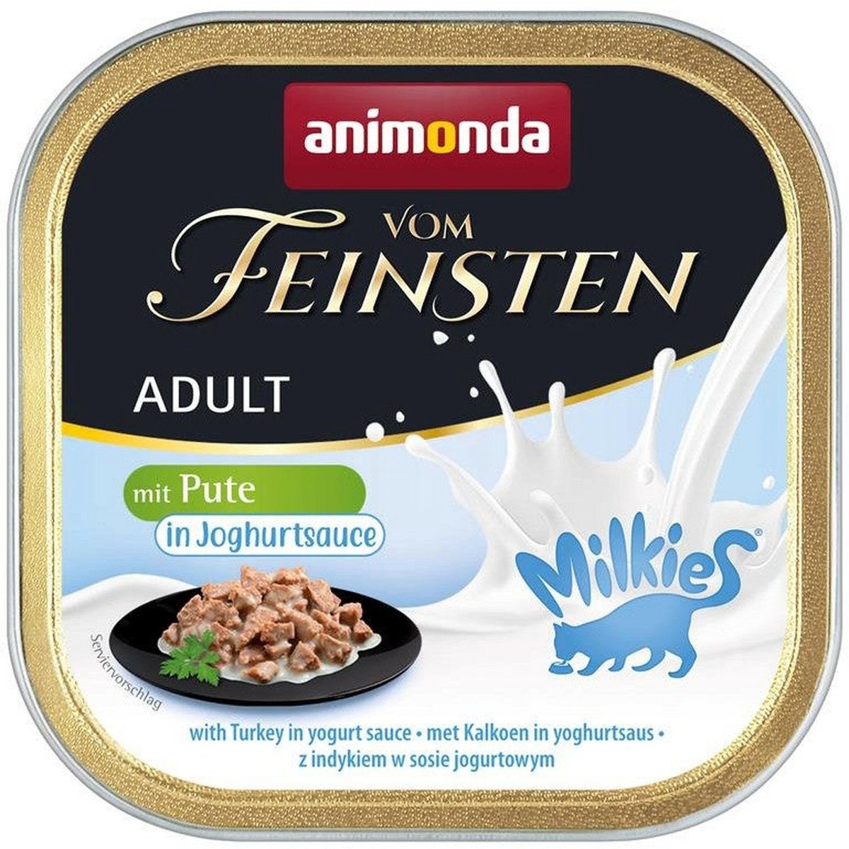 Animonda Animonda Cat Vom Feinsten 32x100g - met kalkoen in yoghurtsaus