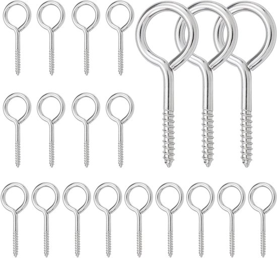 Schroefhaken wit 2,3mm - 30mm 6st. kopen? Haken & ogen