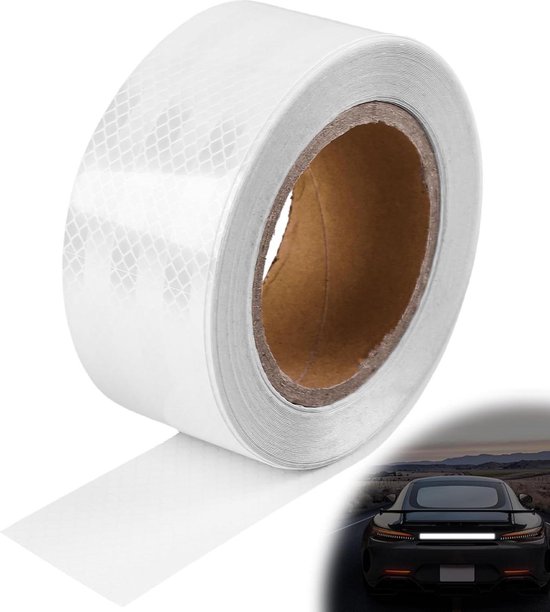 Reflecterende Tape Zelfklevend 15 M X 5 Cm Wit Waterdicht 