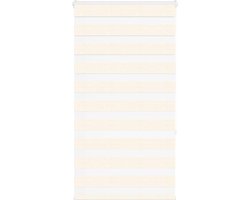 vidaXL - Zebra - rolgordijn - 85x150 - cm - stofbreedte - 80,9 - cm - marmerbeige