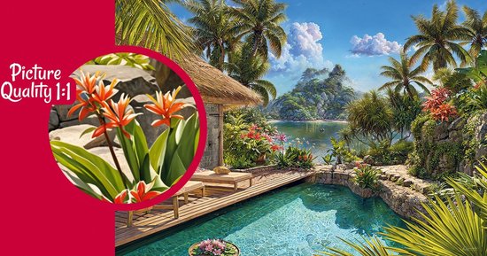 Puzzle Vacances Tropical 2000 Pièces