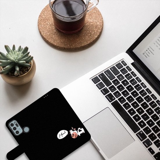 Housse en Cuir Premium Flip Case Portefeuille Etui pour Motorola Moto G60s Portefeuille Vache