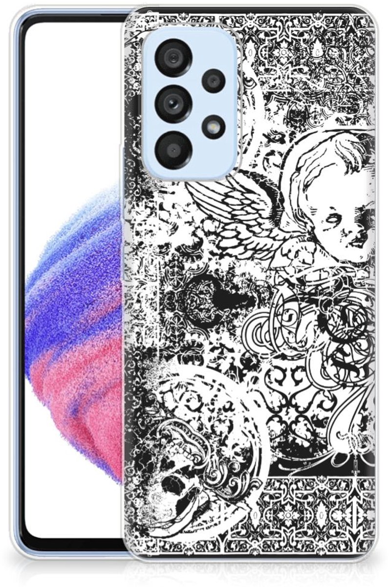 TPU Hoesje voor Silicone Back Case Samsung Galaxy A53 5G Skulls Angel