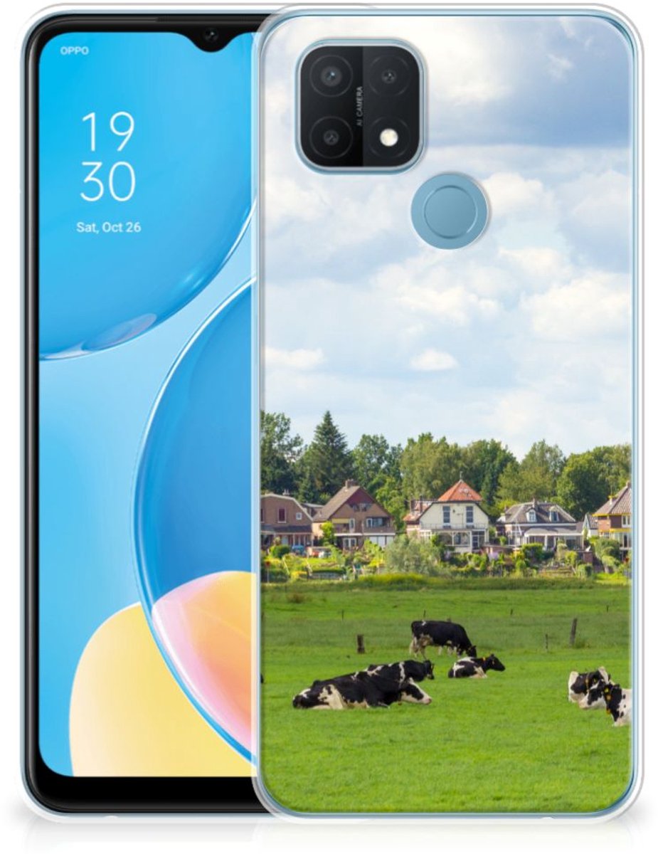 OPPO A15 TPU Hoesje Koeien