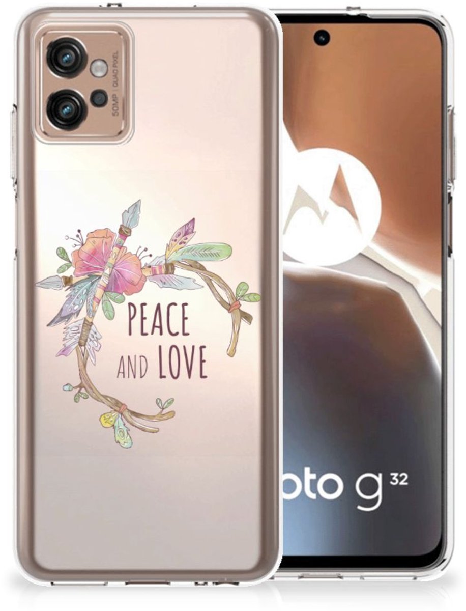 Motorola Moto G32 Telefoonhoesje met Naam Boho Text