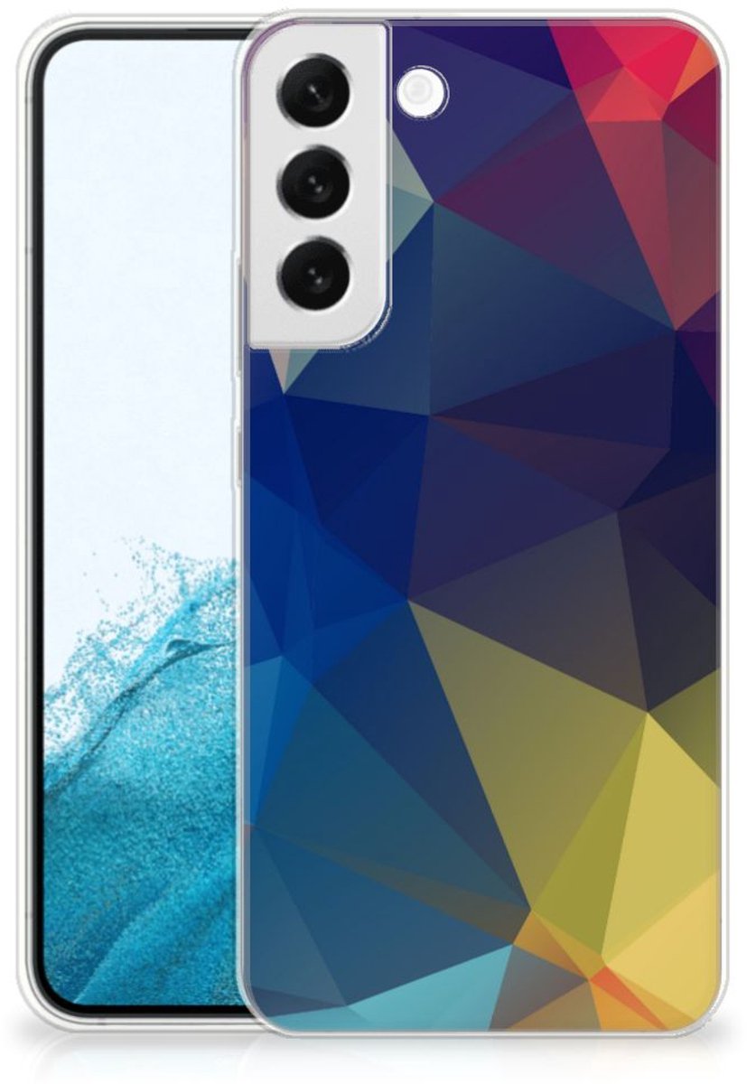 Samsung Galaxy S22 Plus TPU Hoesje Polygon Dark