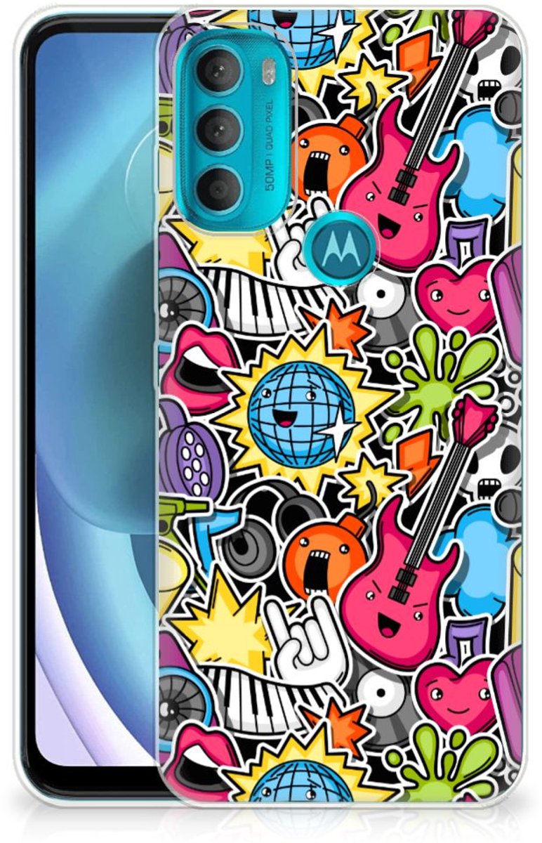 Motorola Moto G71 5G Silicone Back Cover Punk Rock