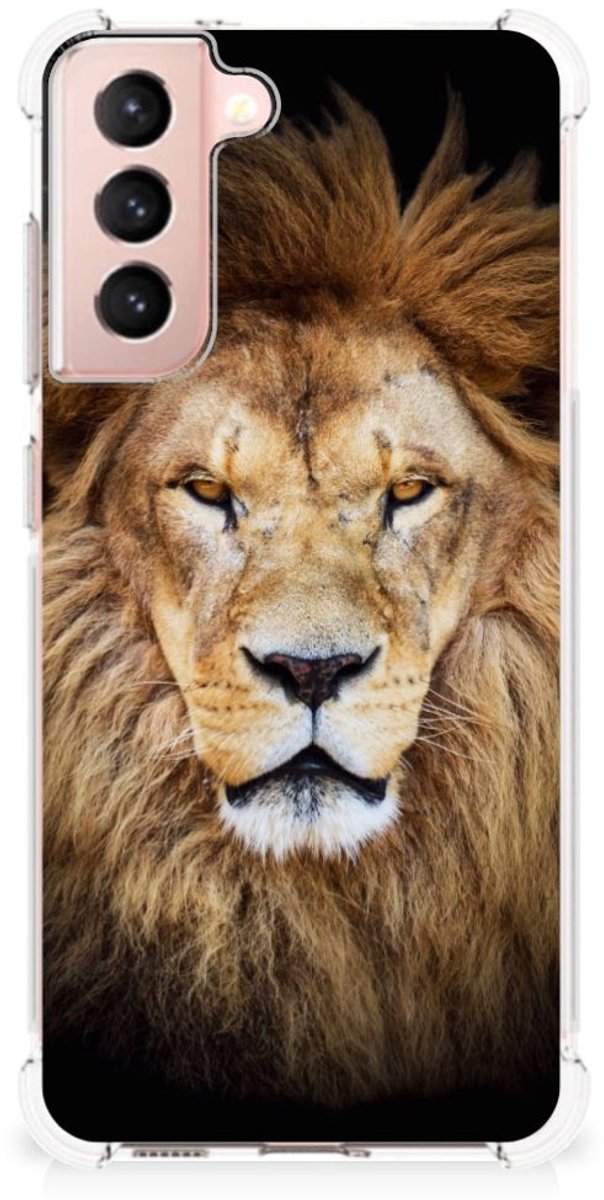 Samsung Galaxy S21 FE Case Anti-shock Leeuw