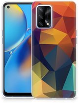 OPPO A74 4G TPU Hoesje Polygon Color