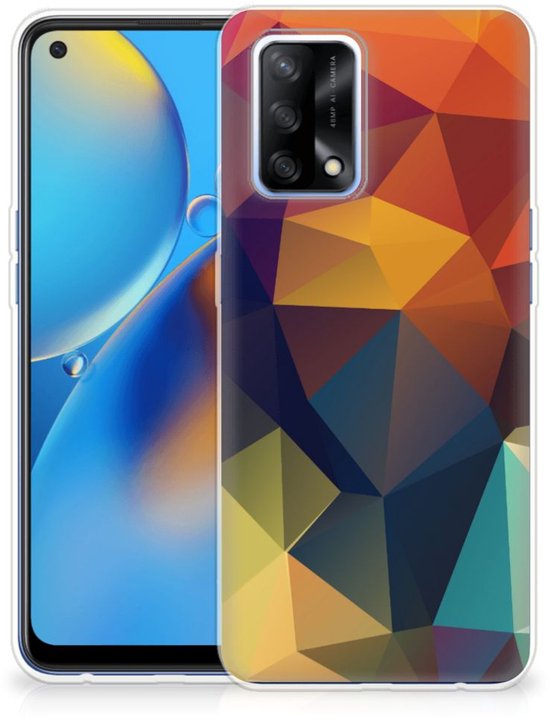 OPPO A74 4G TPU Hoesje Polygon Color