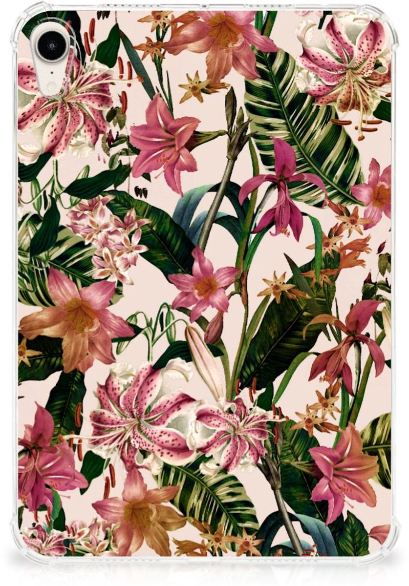 Apple iPad mini 6 (2021) Siliconen Hoesje Flowers