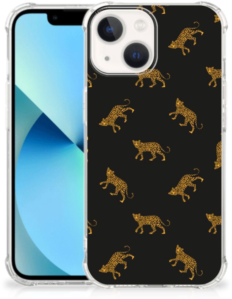 Case Anti-shock voor iPhone 13 mini Leopards
