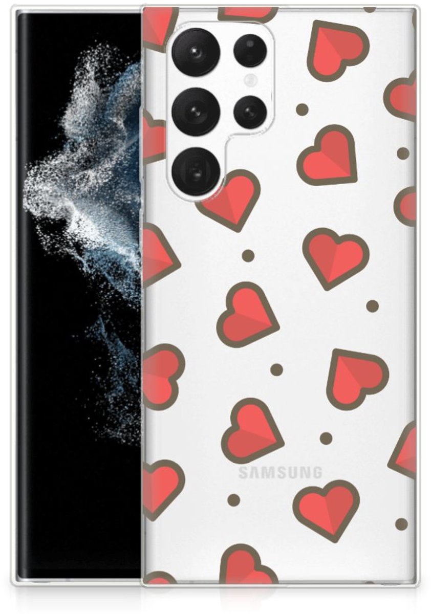 Samsung Galaxy S22 Ultra TPU bumper Hearts