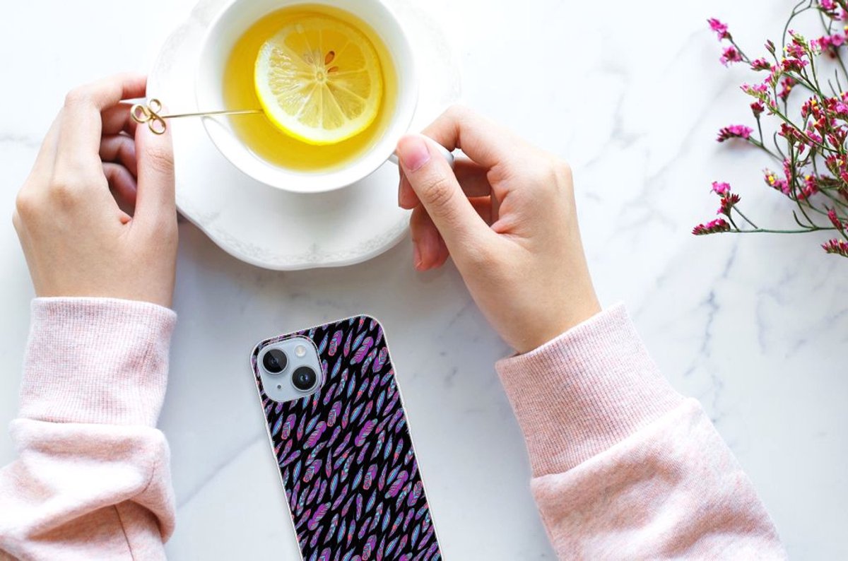 Apple iPhone 14 TPU bumper Feathers Color