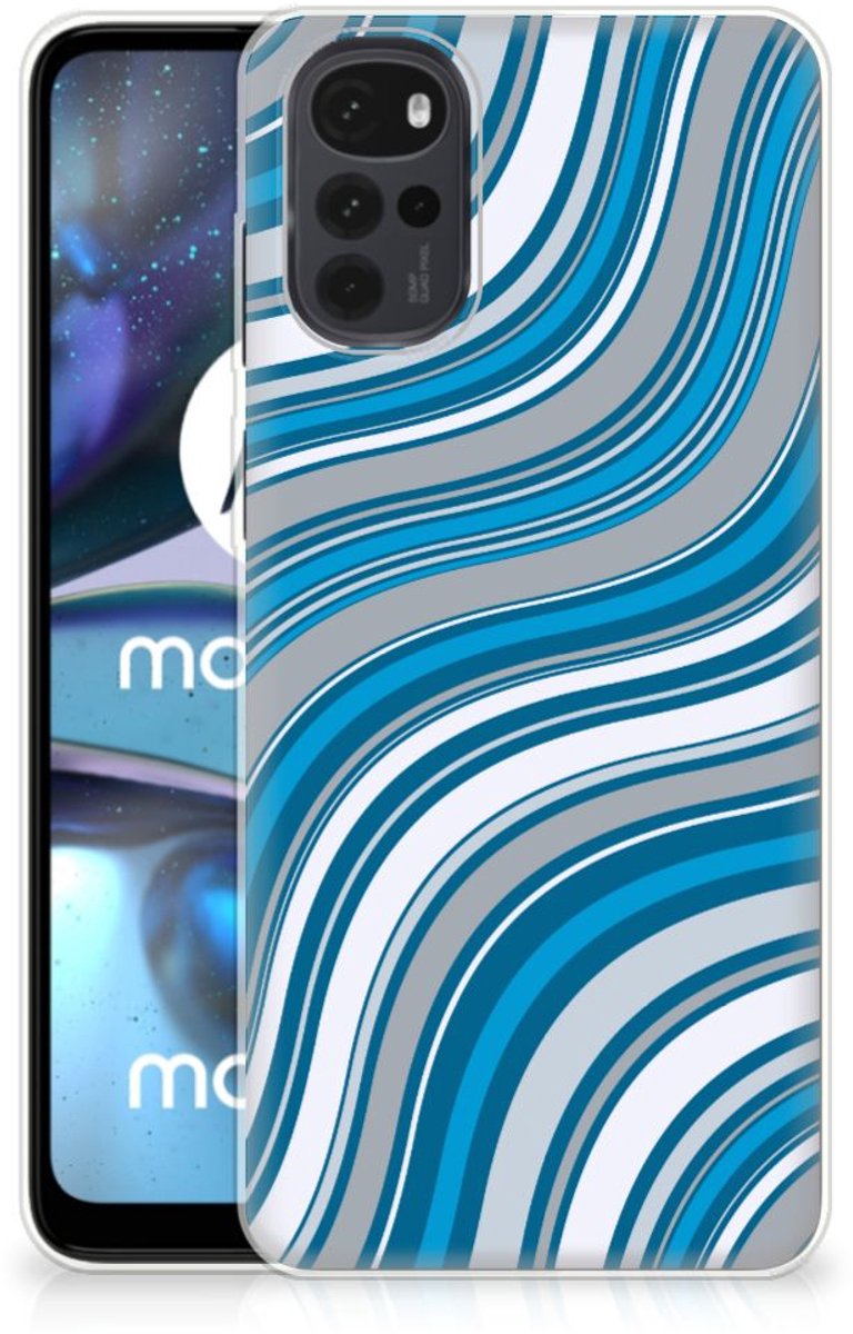 Motorola Moto G22 TPU bumper Waves Blue