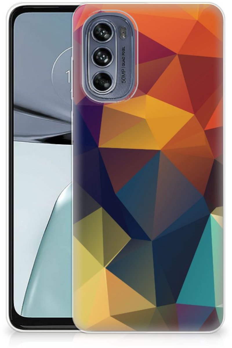 Motorola Moto G62 5G TPU Hoesje Polygon Color