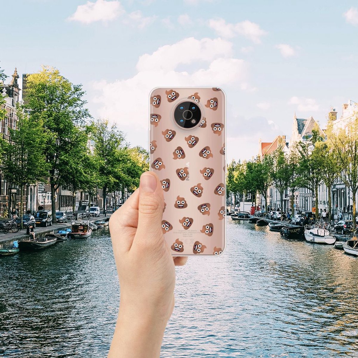 TPU bumper voor Nokia G50 Poep Emojis