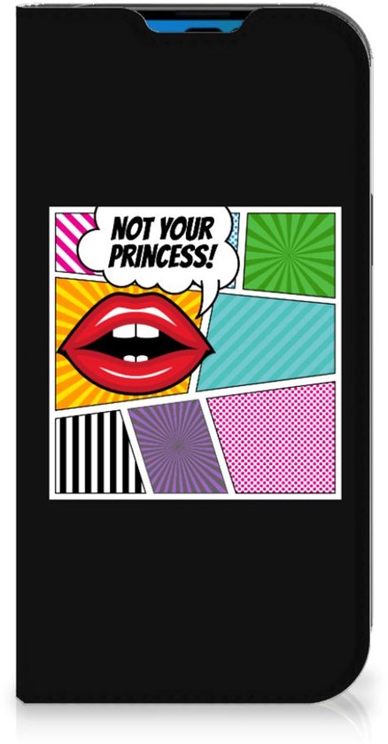 Bookcase iPhone 14 Pro Phone Case Pop Art Princess