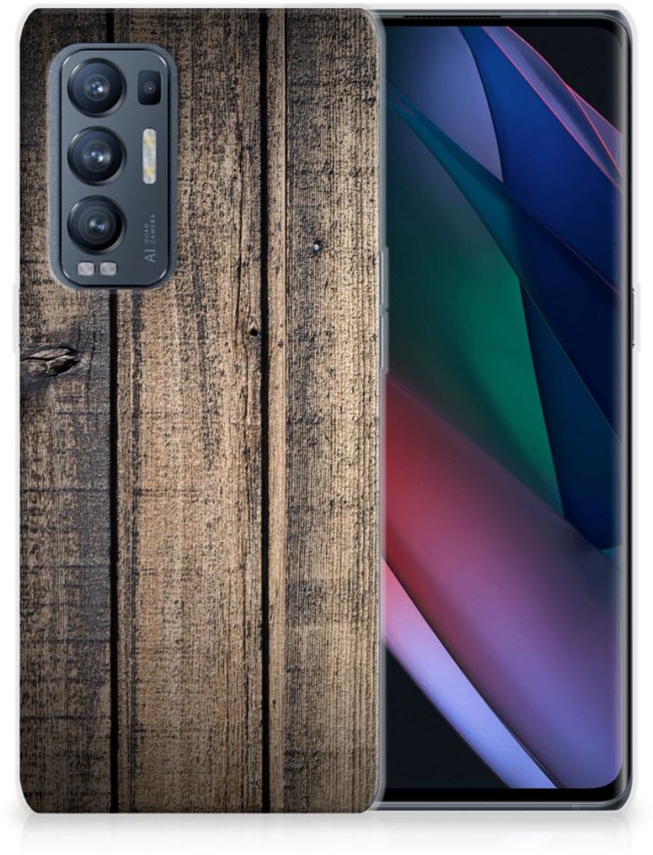 OPPO Find X3 Neo Bumper Hoesje Steigerhout