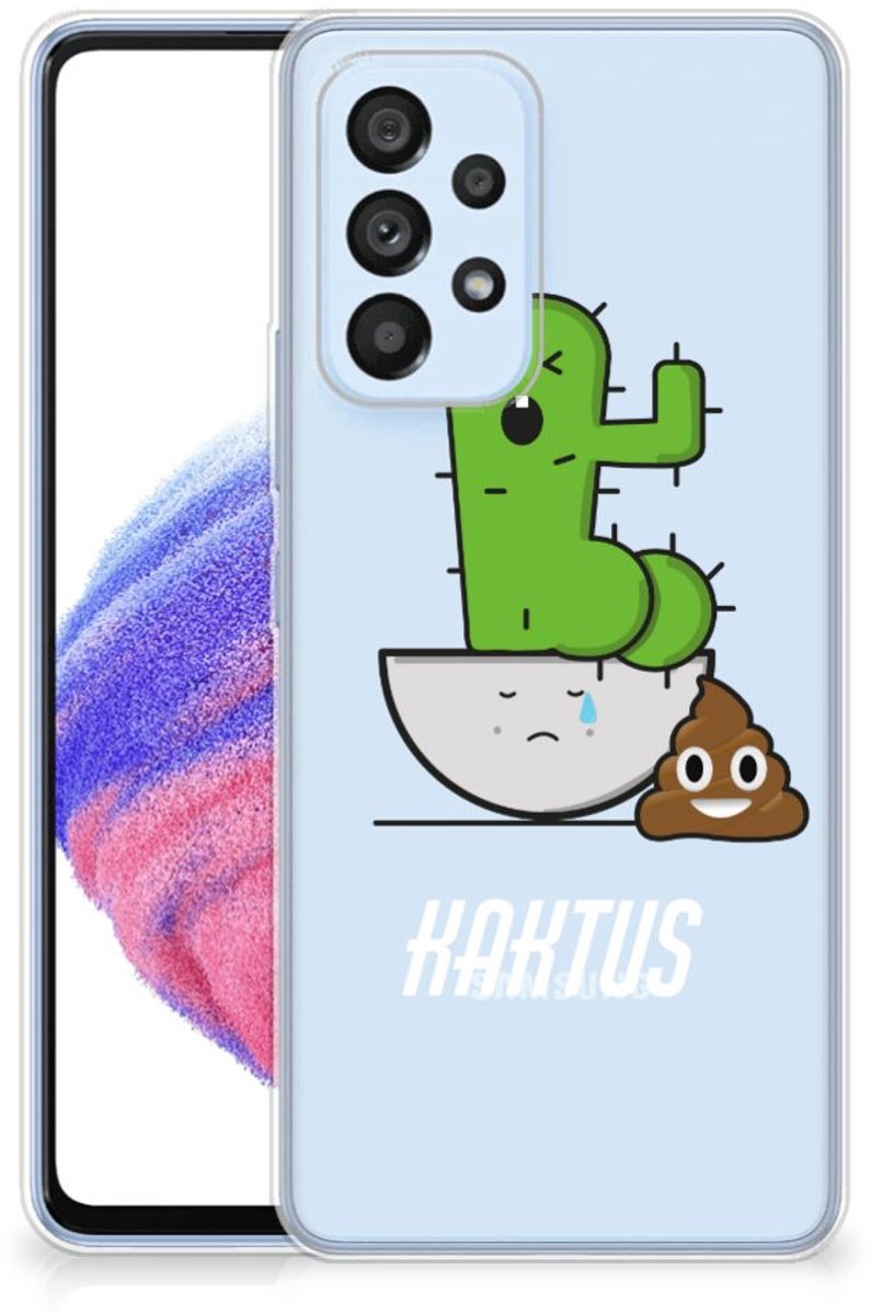 Samsung Galaxy A53 5G Telefoonhoesje met Naam Cactus Poo