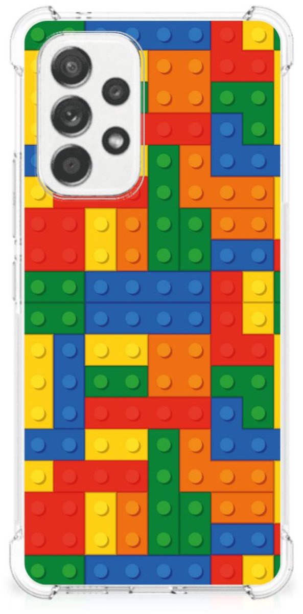 Samsung Galaxy A53 5G Doorzichtige Silicone Hoesje Blokken