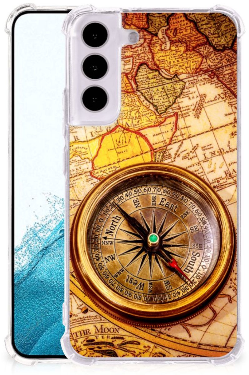 Samsung Galaxy S22 Telefoonhoesje met valbescherming Kompas