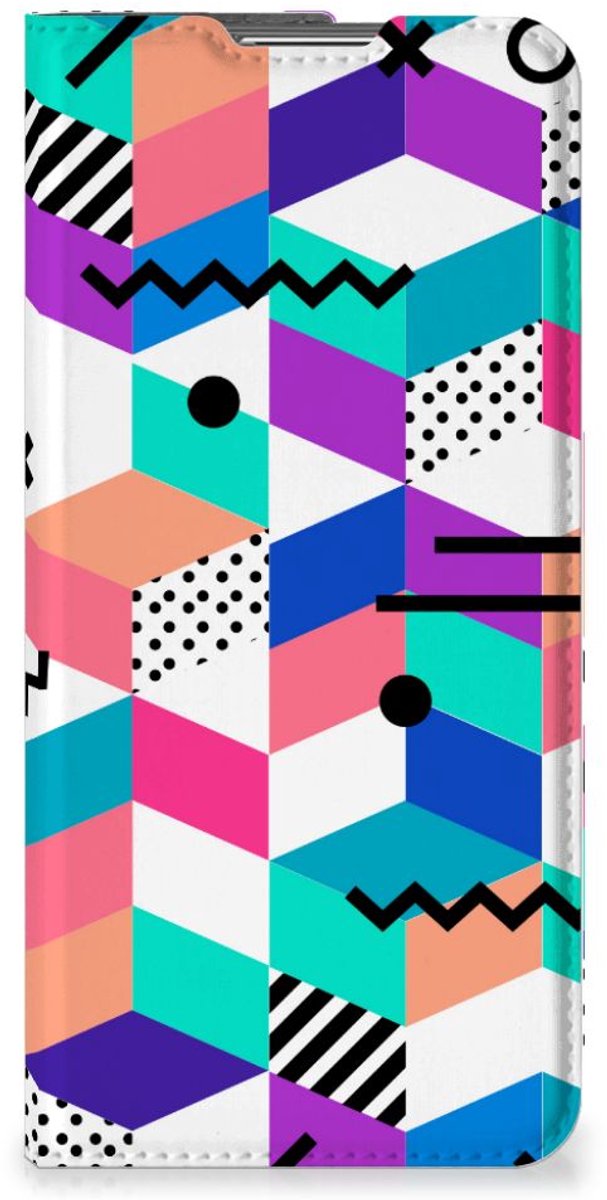 OPPO Find X5 Pro Stand Case Blokken Kleurrijk