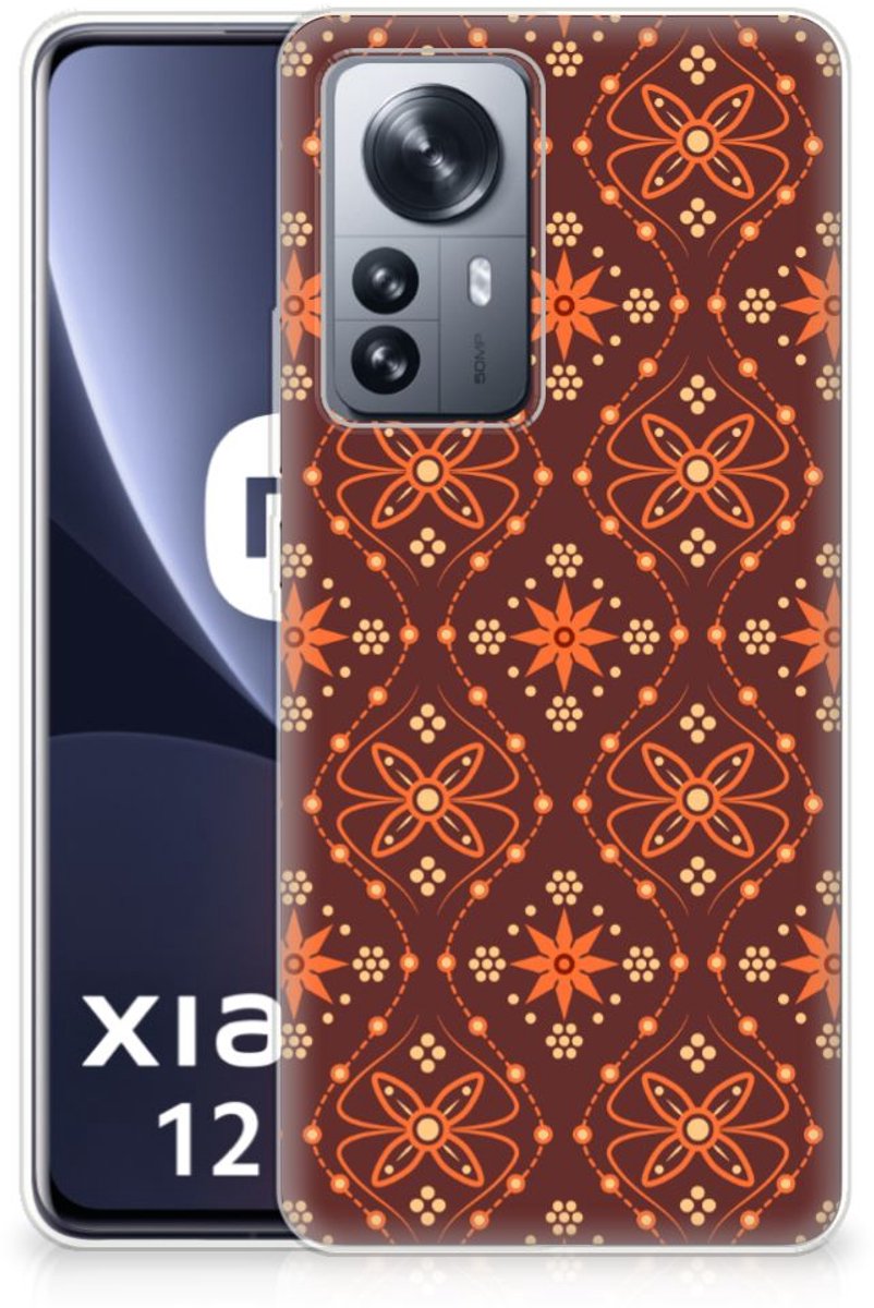 Xiaomi 12 Pro TPU bumper Batik Brown