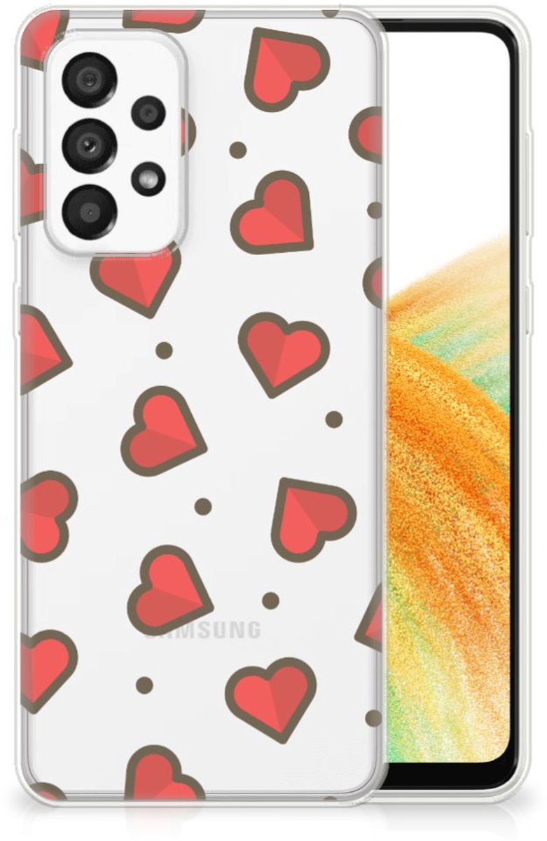 Samsung Galaxy A33 5G TPU bumper Hearts