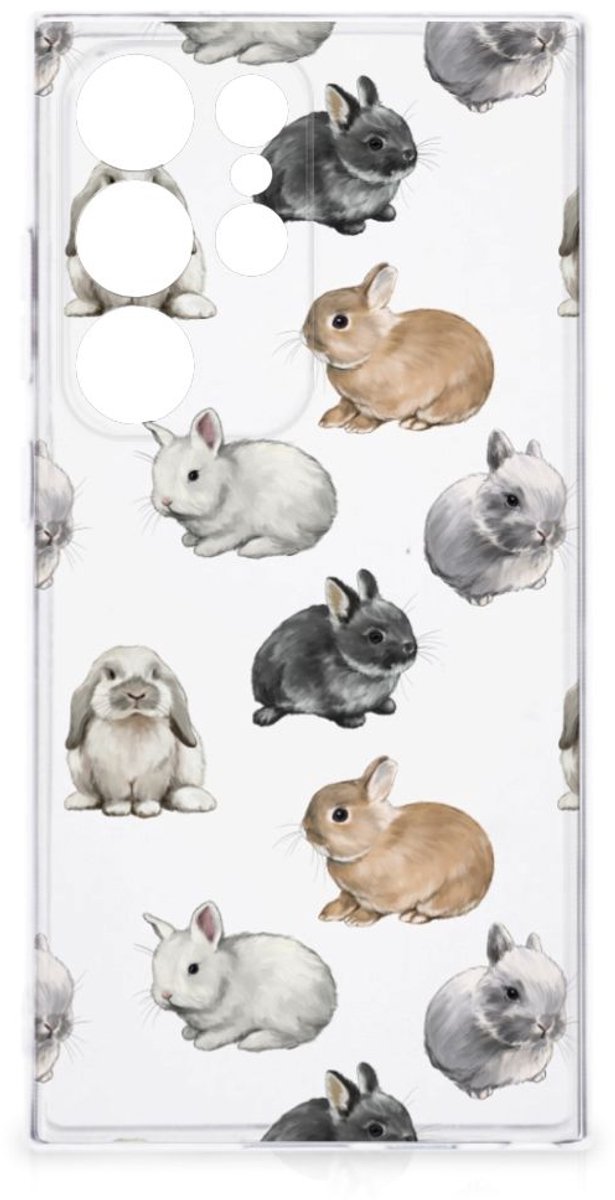 TPU Hoesje voor Samsung Galaxy S24 Ultra Konijntjes