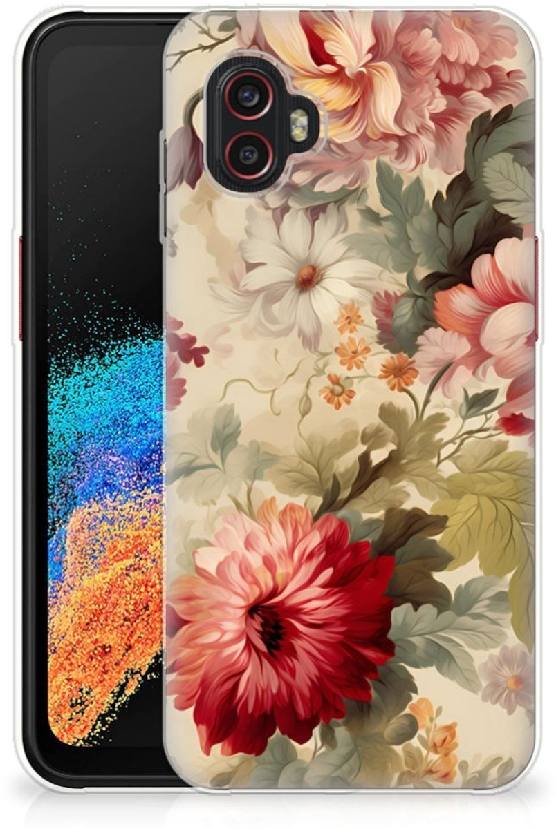 Back Cover voor TPU Case voor Samsung Galaxy Xcover 6 Pro Bloemen