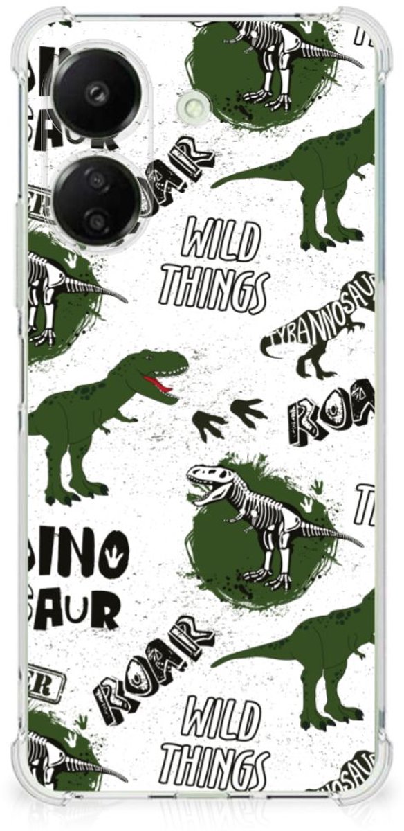 Case Anti-shock voor Xiaomi Redmi 13C 4G Dinosaurus