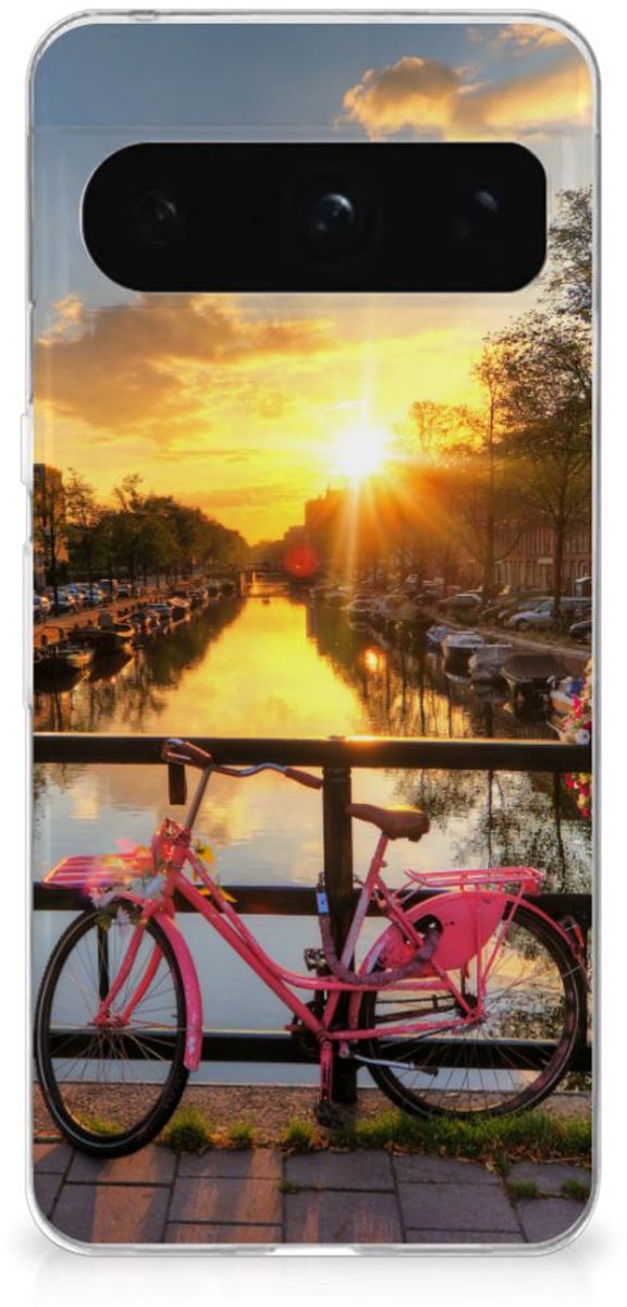 TPU Hoesje voor Google Pixel 8 Pro Siliconen Back Cover Amsterdamse Grachten