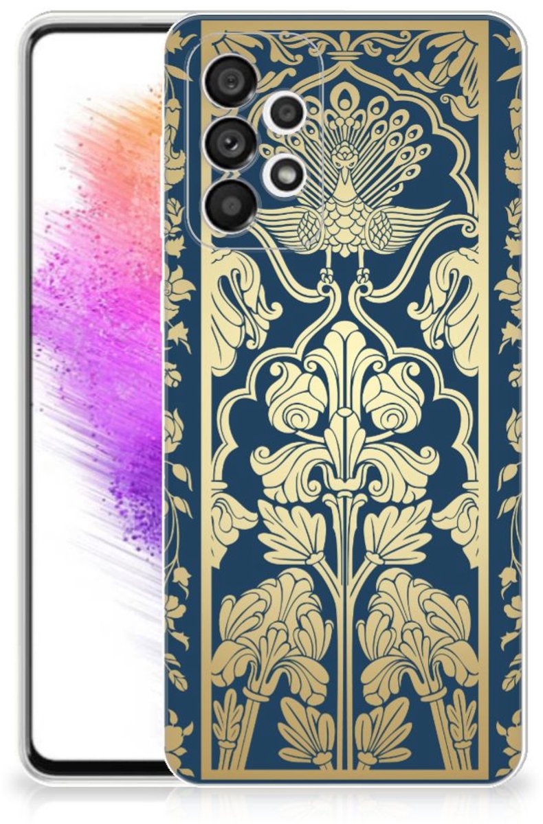 Samsung Galaxy A73 5G TPU Case Beige Flowers