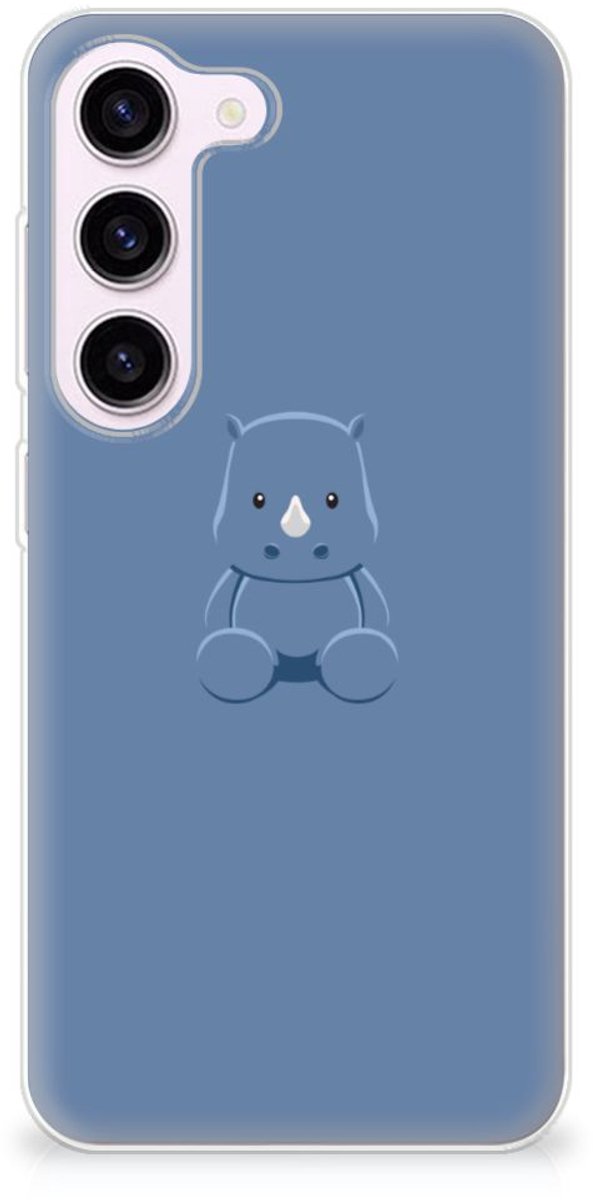 Samsung Galaxy S23 Telefoonhoesje met Naam Baby Rhino