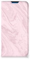Flip Case iPhone 14 Pro Max Smart Cover Marbre Pink