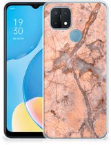 Nice Case OPPO A15 Phone Case Marbre Oranje