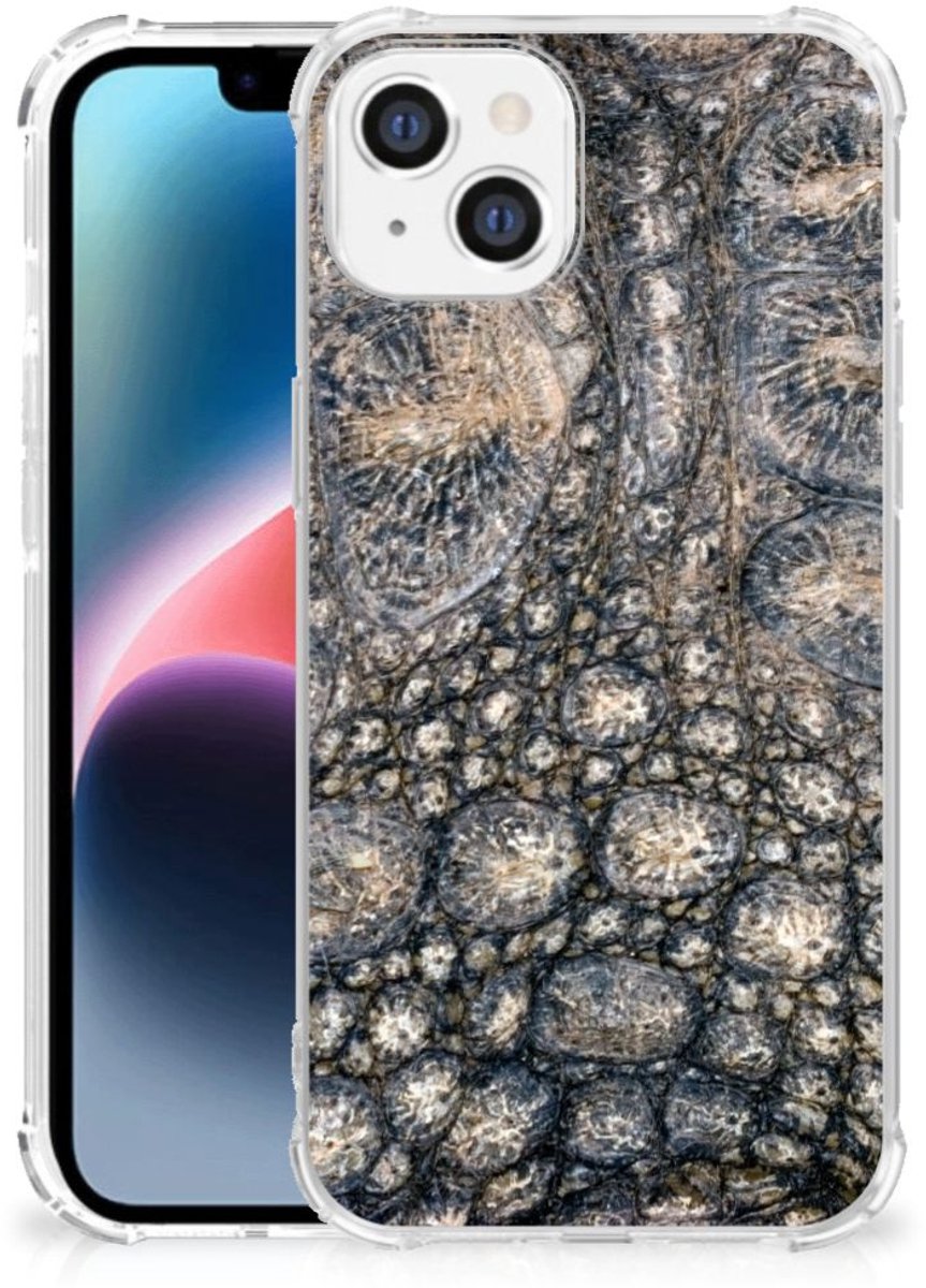 Apple iPhone 14 Plus Case Anti-shock Krokodillenprint