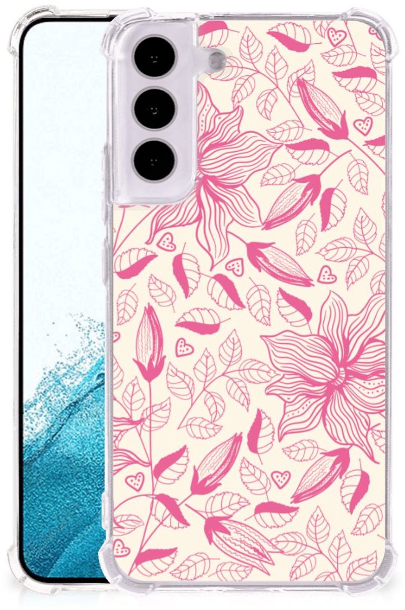 Samsung Galaxy S22 Case Pink Flowers