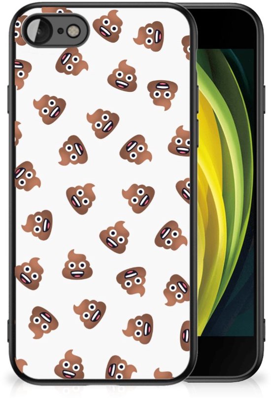 Back Cover voor Back Case voor iPhone SE 2022 | SE 2020 | 7/8 Poep Emojis